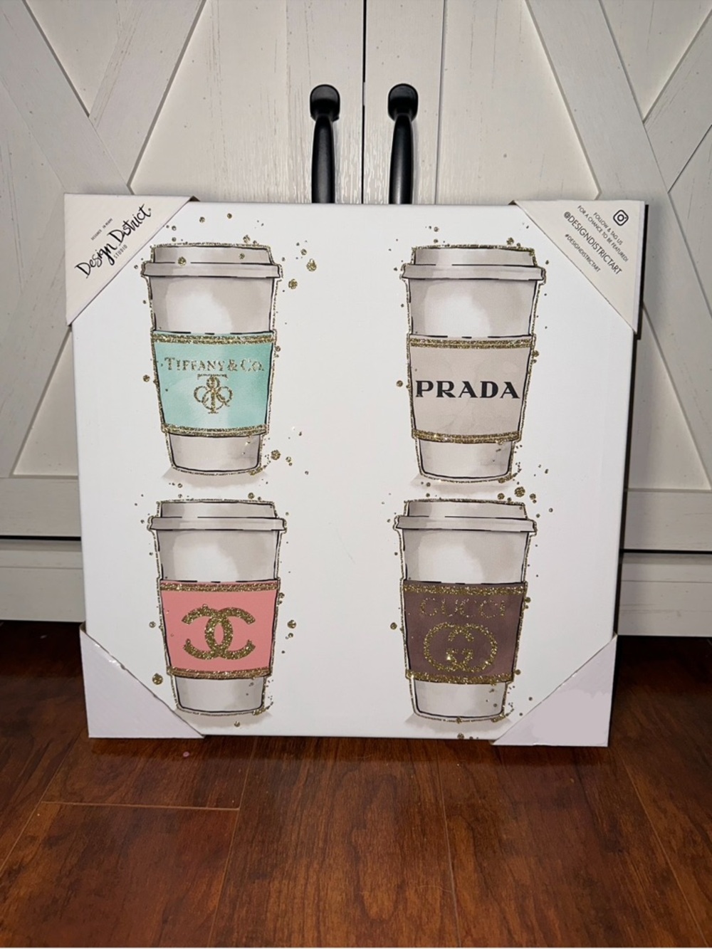 Designer Coffee Cup Canvas Art